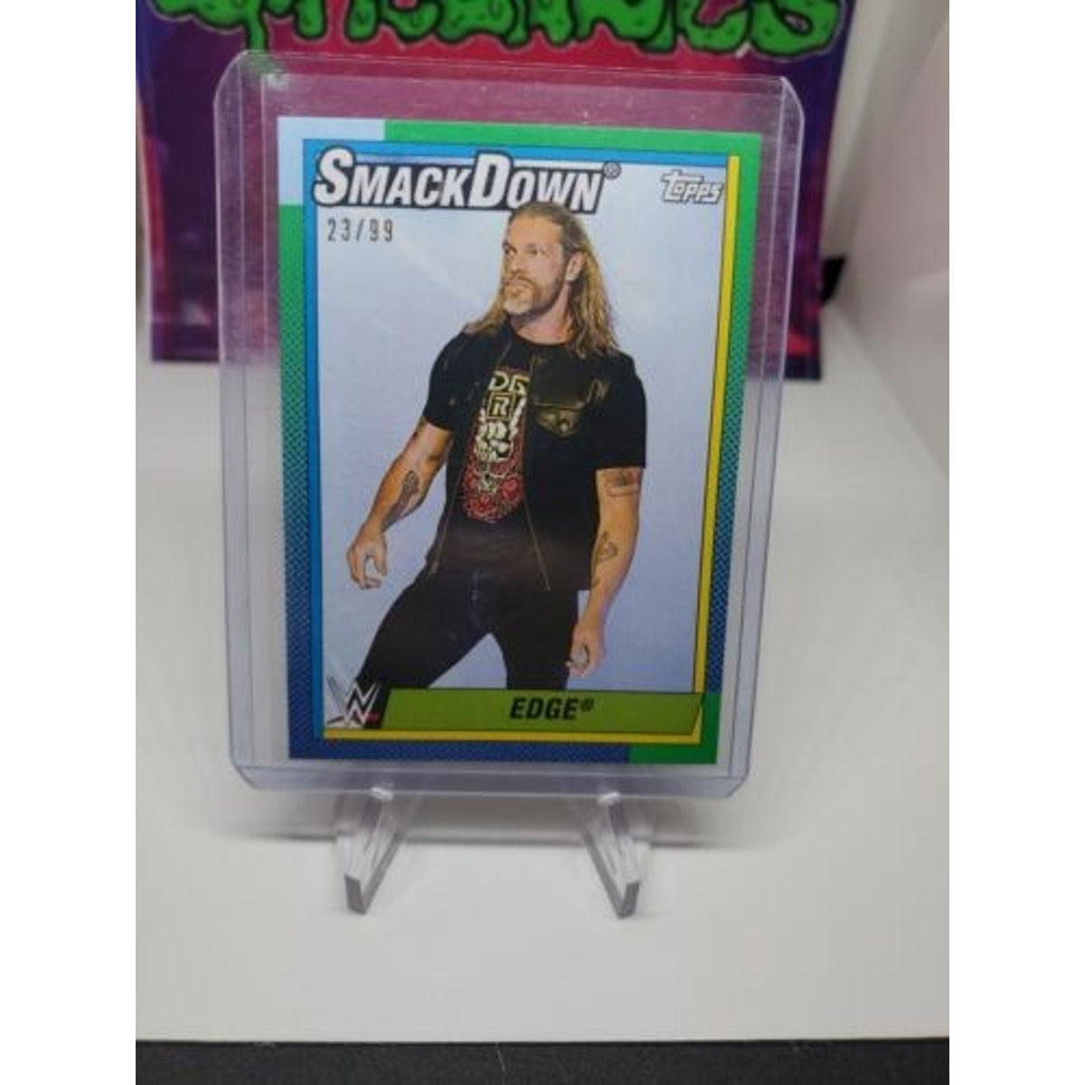 EDGE green parallel #/99 - 2021 Topps Heritage WWE #59