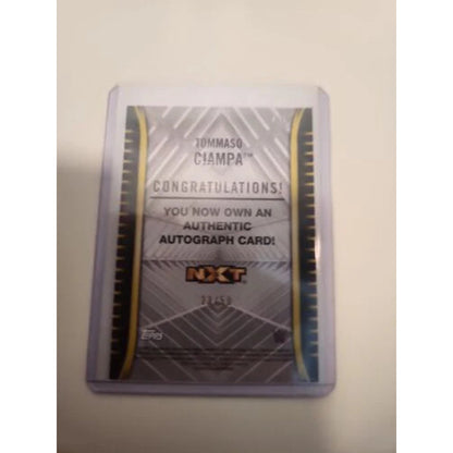 Autograph Card Wrestling On Card Auto #/50 Tommaso Ciampa 2018 Topps WWE NXT