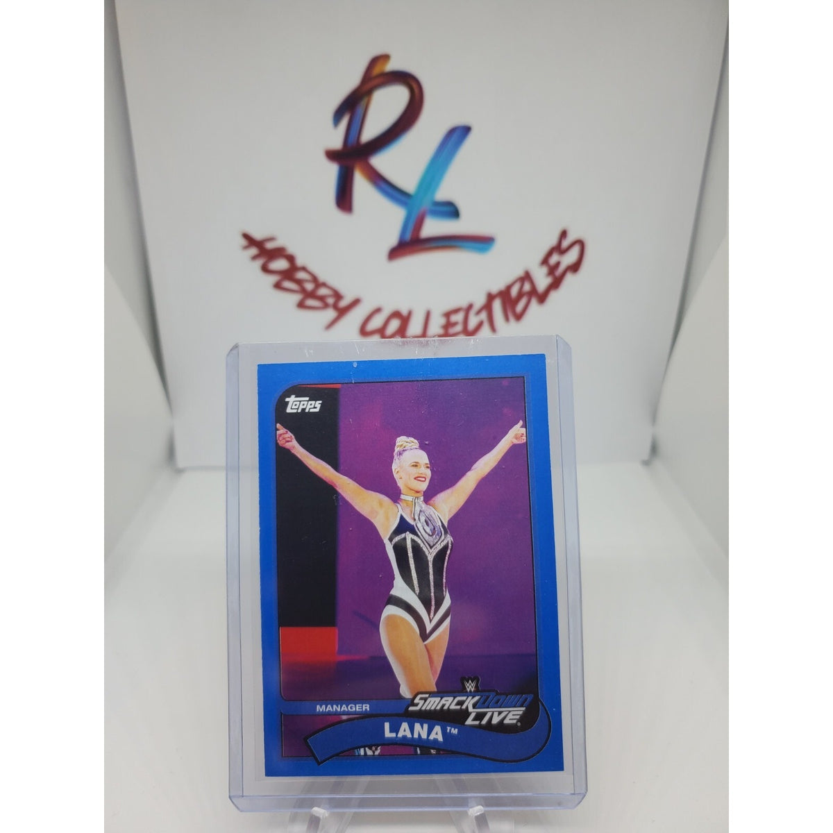 2018 Topps WWE Heritage BLUE Lana CJ Perry AEW WWE Smack Down Live #10 /99