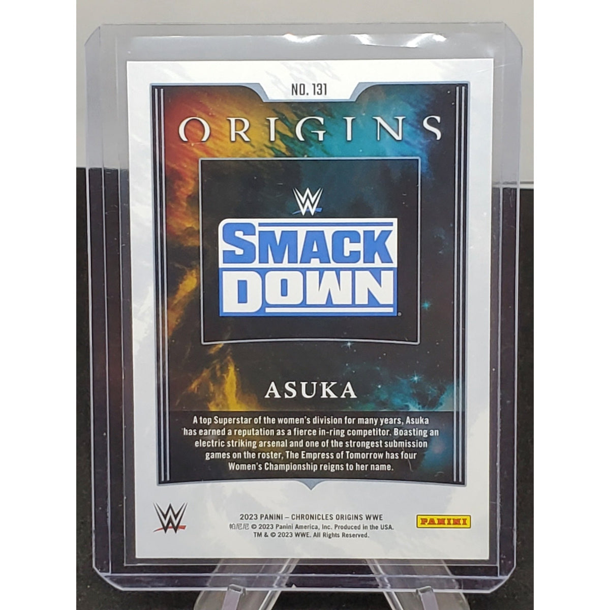 ASUKA 2023 Panini Chronicles WWE Origins SP Blue /99