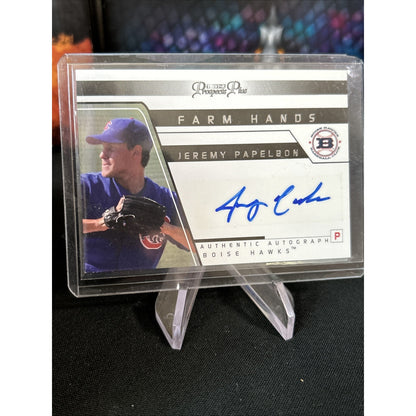 A130,580 - 2006 TRISTAR Prospects Plus Farm Hands Autograph #35 Jeremy Papelbon