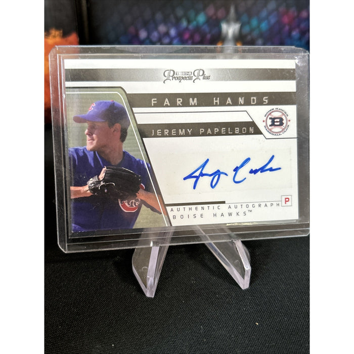 A130,580 - 2006 TRISTAR Prospects Plus Farm Hands Autograph #35 Jeremy Papelbon