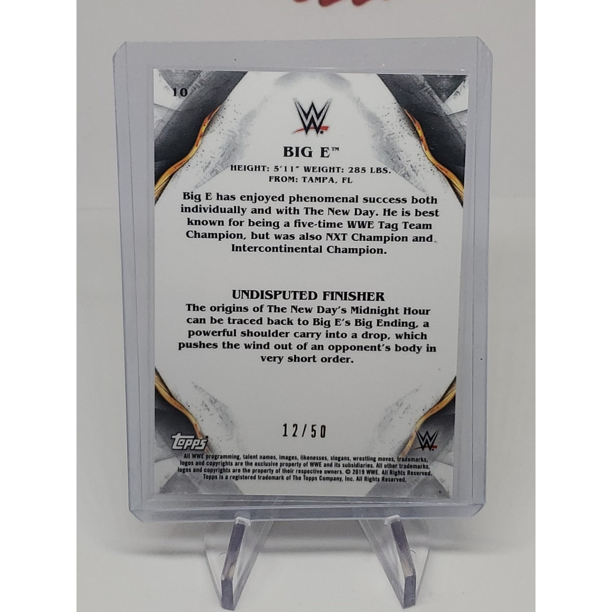 2019 Topps WWE Undisputed - Big E #10 Green /50