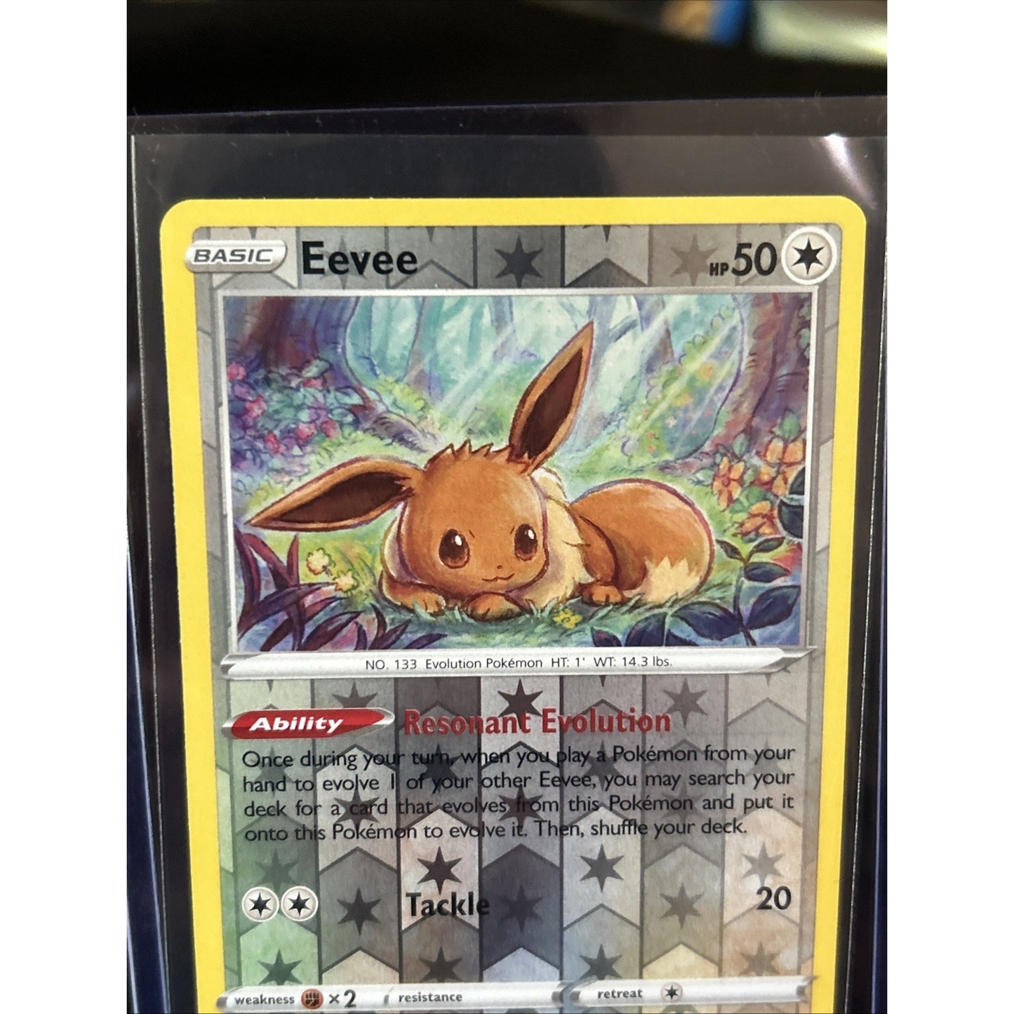 Eevee 119/189 Swsh10: Astral Radiance Reverse Holo - Pack Fresh New - Sleeved