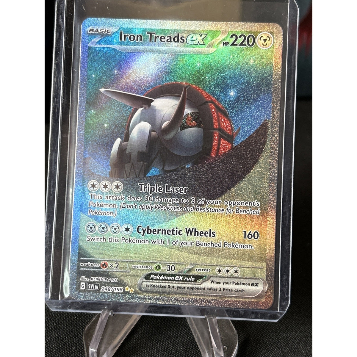 Pokémon TCG Iron Treads ex Scarlet & Violet Base Set 248/198 Holo Special...