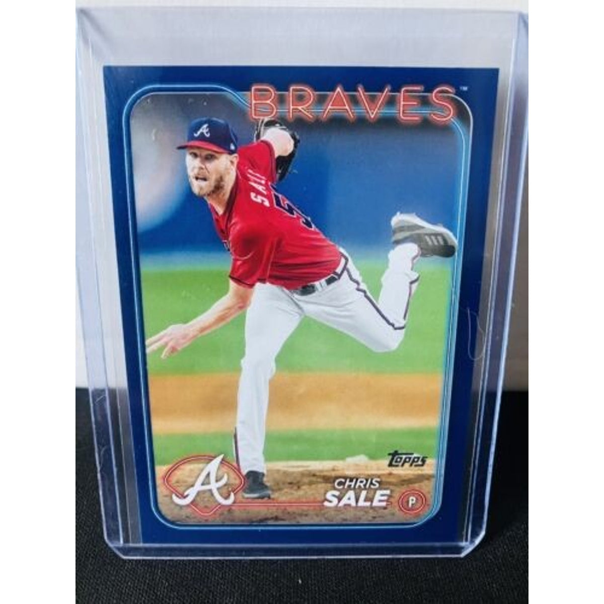 2024 Topps Series 2 - Chris Sale Blue Border Parallel - Braves Pack Fresh