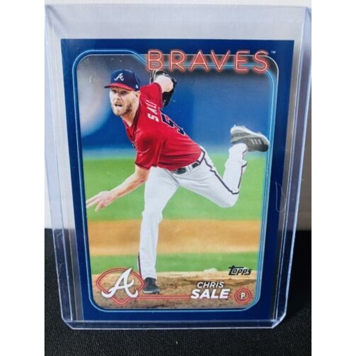 2024 Topps Series 2 - Chris Sale Blue Border Parallel - Braves Pack Fresh