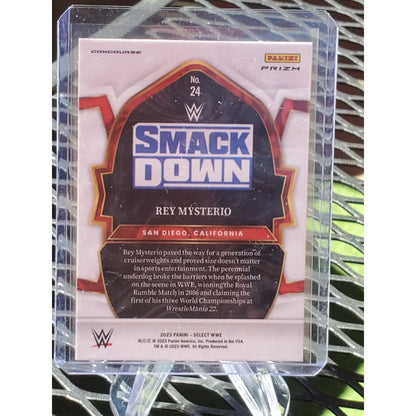 2023 Select WWE Prizms Red and Blue Prizm #24 Rey Mysterio