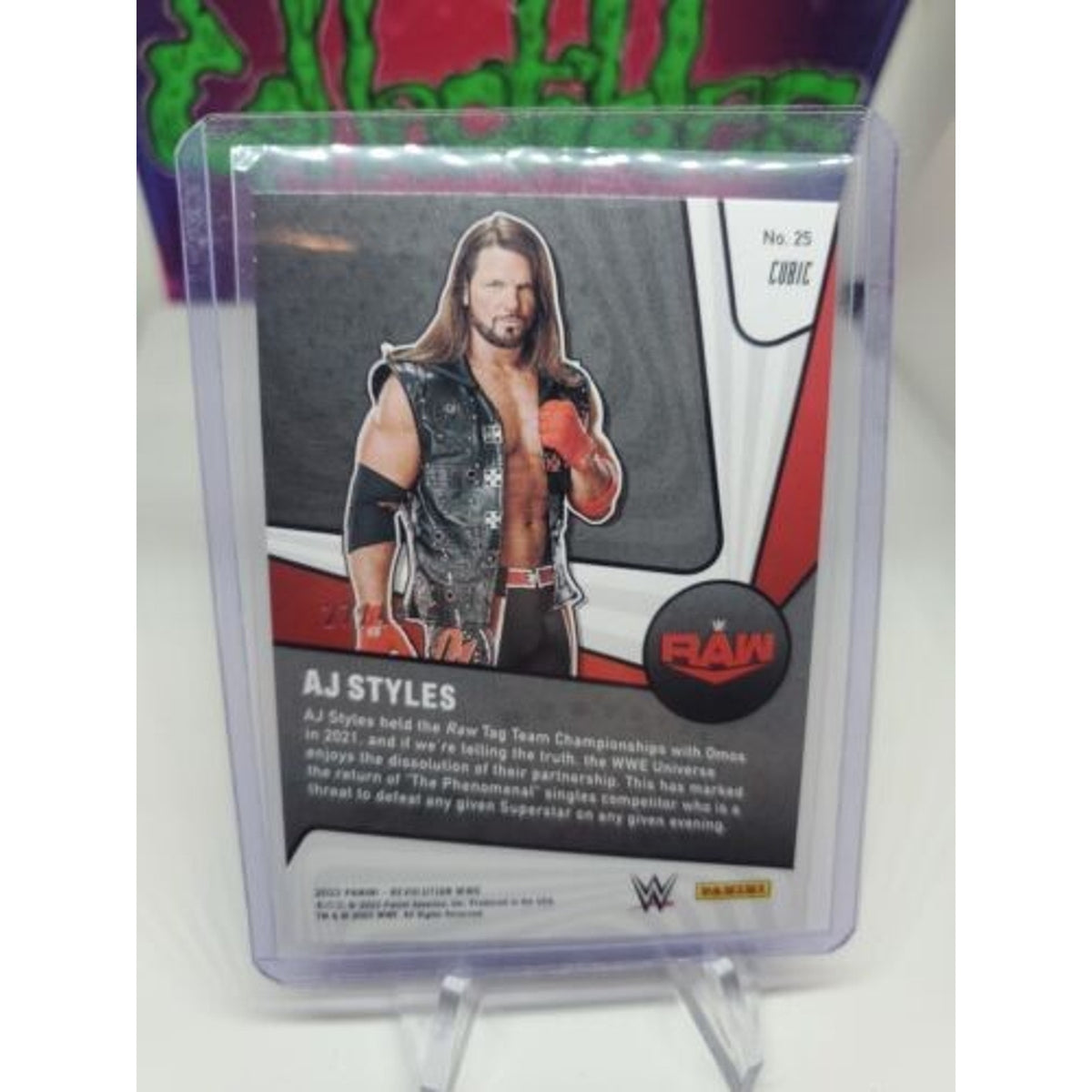 AJ STYLES 2022 PANINI WWE REVOLUTION SUPERNOVA CUBIC #'d /49 Debut Edition