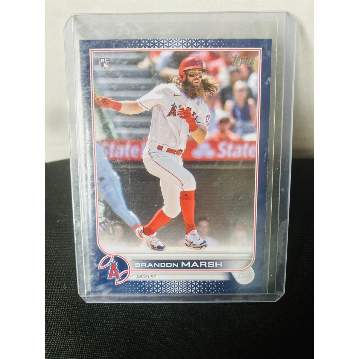 2022 Topps Series 1 - Blue Boader #243 Brandon Marsh RC ANGELS Pack Fresh New