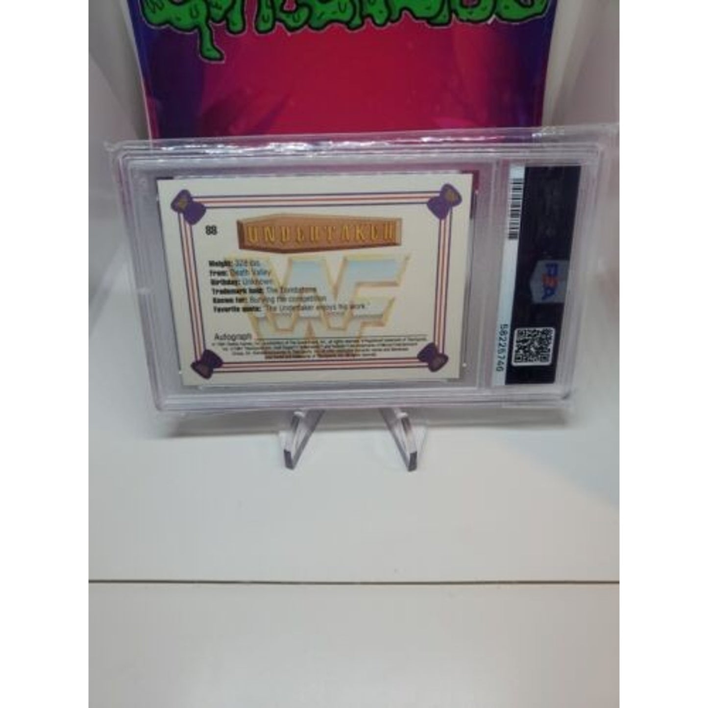 1991 Classic WWF Undertaker #88 PSA 7 NM NEAR MINT Rookie RC HOF WWE Legend!