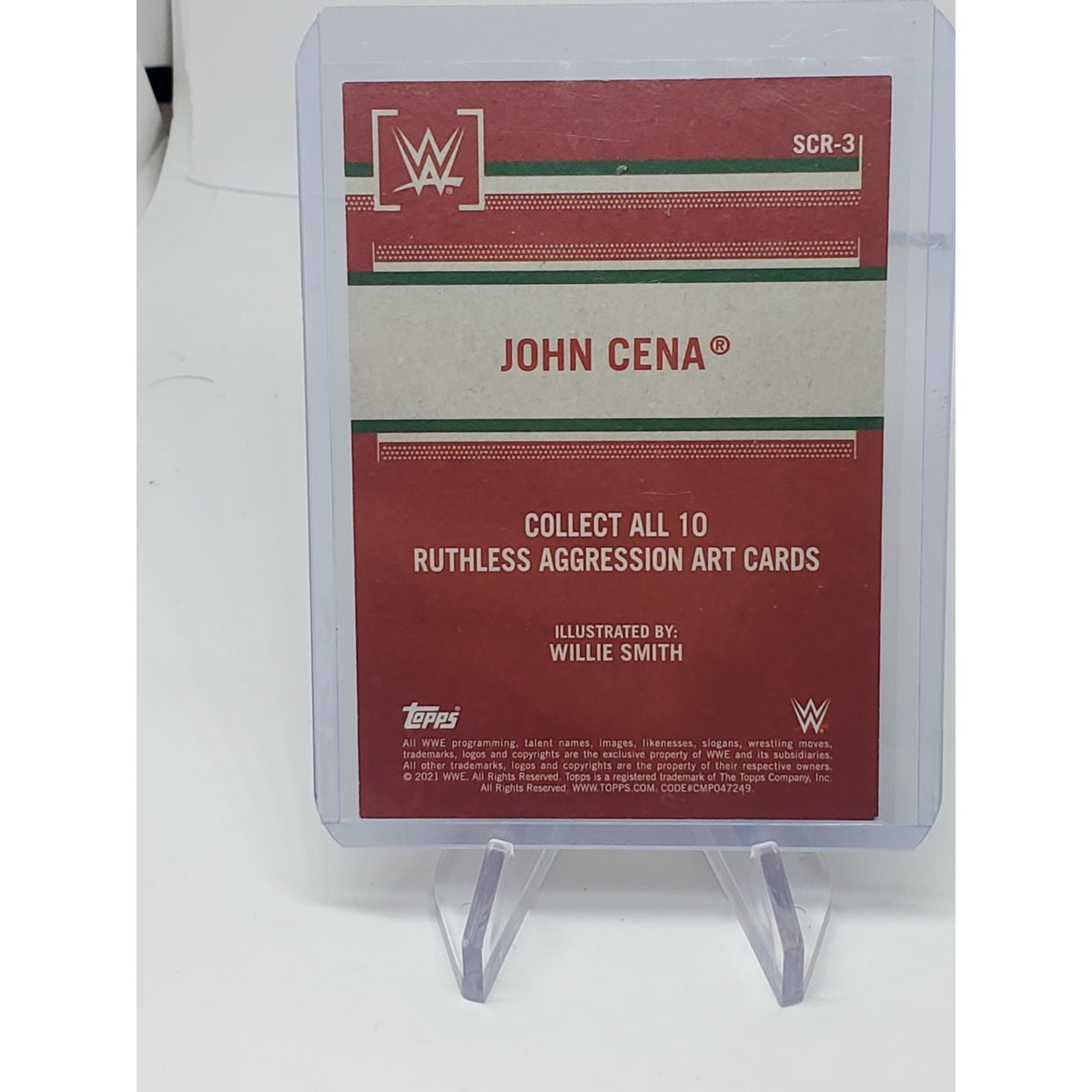 2021 Topps WWE John Cena Ruthless Agression Art Card #SCR-3