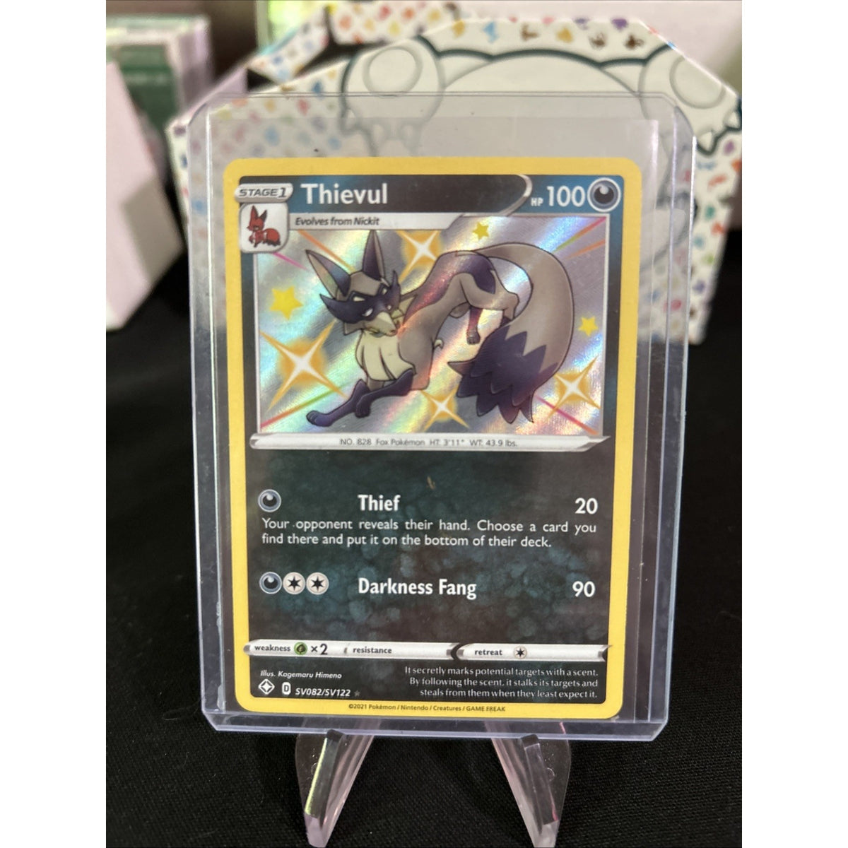 Thievul SV082/SV122 Shining Fates: Shiny Vault Holo - Pack Fresh New - Top Load