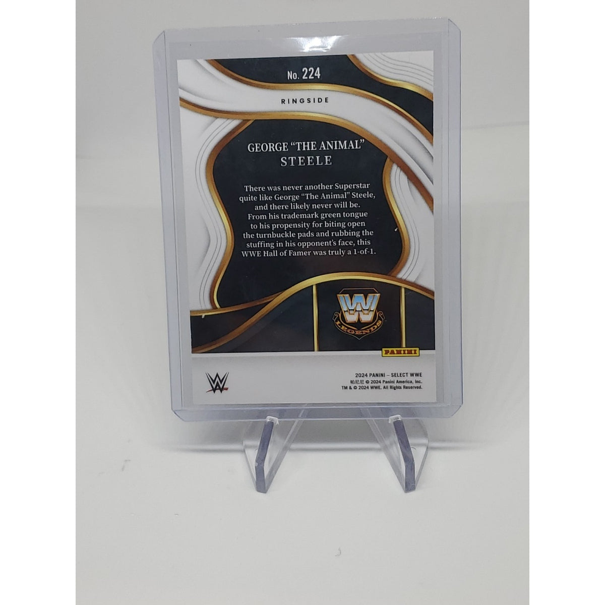 2024 Panini Select WWE Ringside Base #224 George “The Animal” Steele