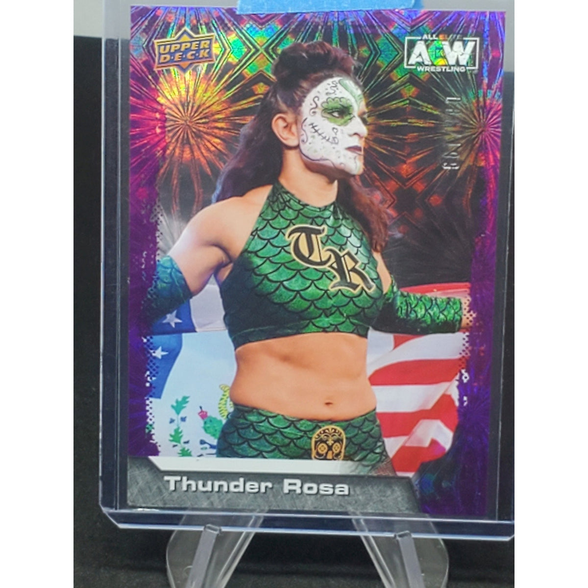 2022 Upper Deck AEW Thunder Rosa Pyro Parallel Wrestling