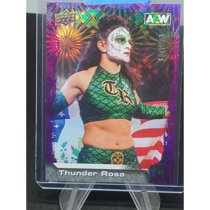 2022 Upper Deck AEW Thunder Rosa Pyro Parallel Wrestling
