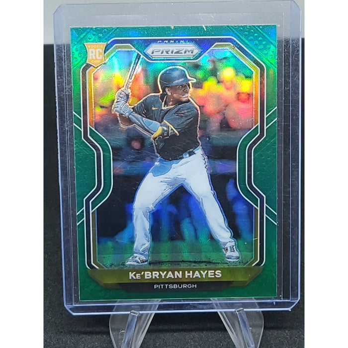 2021 Panini Prizm Green Baseball Card Ke’bryan Hayes #113 RC
