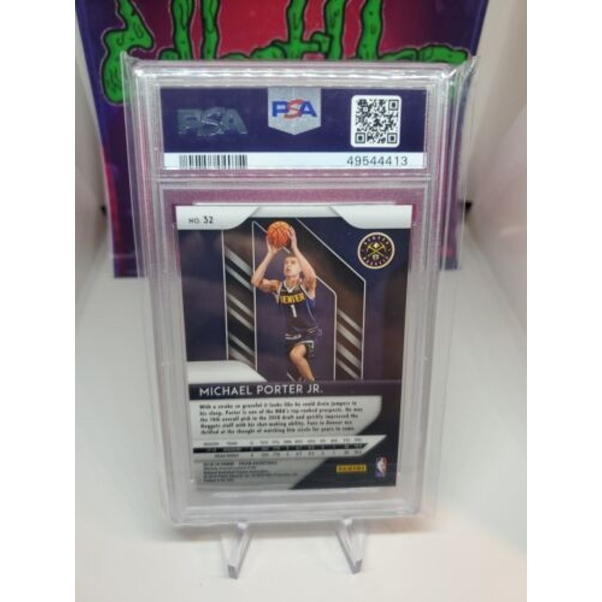 2018 Panini Prizm Michael Porter Jr Rookie RC PSA 9 Nuggets #32