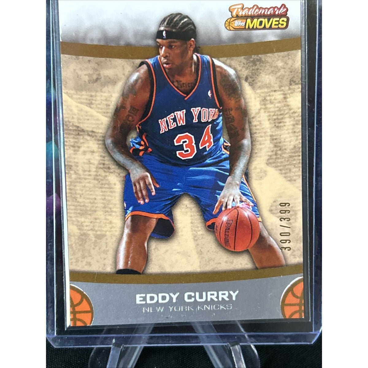 2007-08 Topps Trademark Moves #29 Eddy Curry New York Knicks /399
