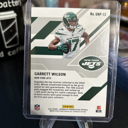 Garrett Wilson 2022 Chronicles Unparalleled Donuts 45/49 Rookie RC / Pack Fresh