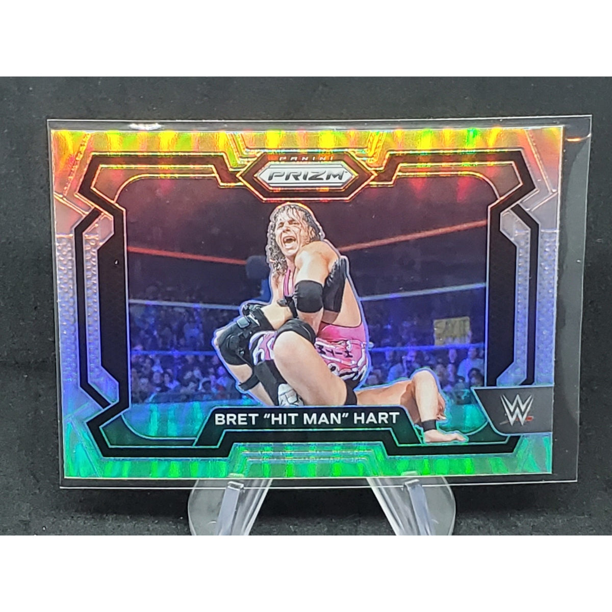 2024 Panini Prizm WWE #26 Bret "Hit Man" Hart Silver Prizms