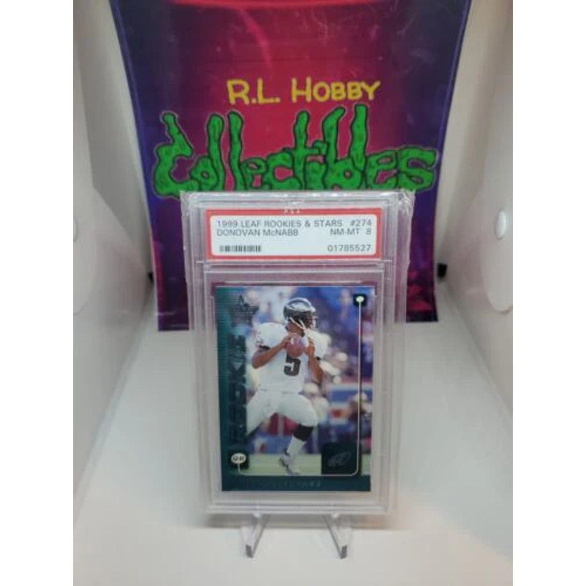 DONOVAN McNABB 1999 LEAF ROOKIES & STARS RC PSA 8