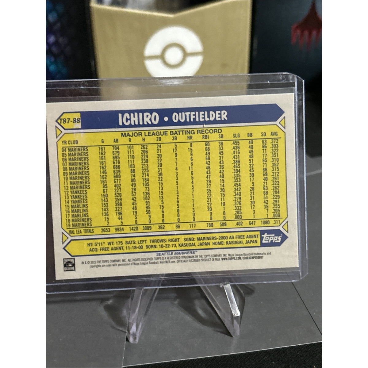 2022 Topps Series 1 - 1987 35th Anniversary #T87-88 Ichiro Suzuki / Pack Fresh