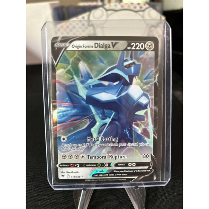 Pokemon Origin Forme Dialga V 113/189 Astral Radiance Sword & Shield ULTRA RARE