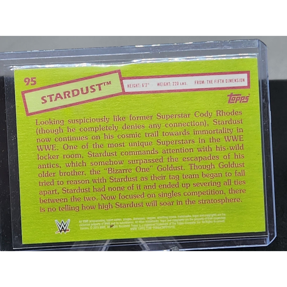 2015 Topps Heritage WWE Wrestling #95 Stardust