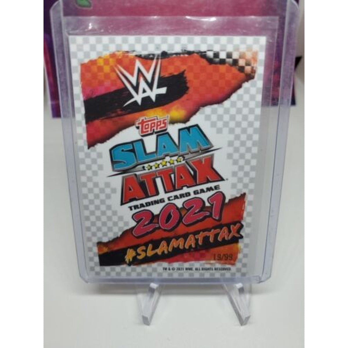 2021 WWE Topps Chrome Slam Attax Yellow /99 Ricochet / Pack Fresh New