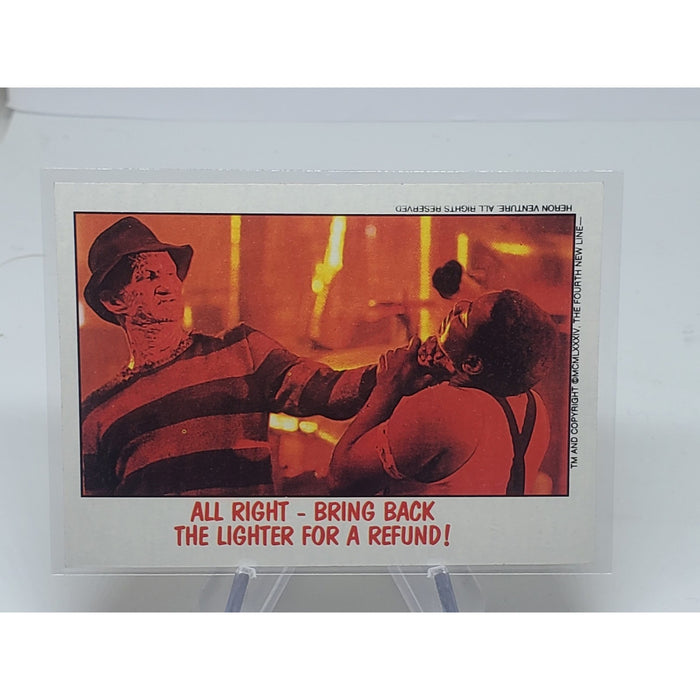 1988 Topps Fright Flicks #66 Freddy Krueger - All Right Bring back...MINT Horror