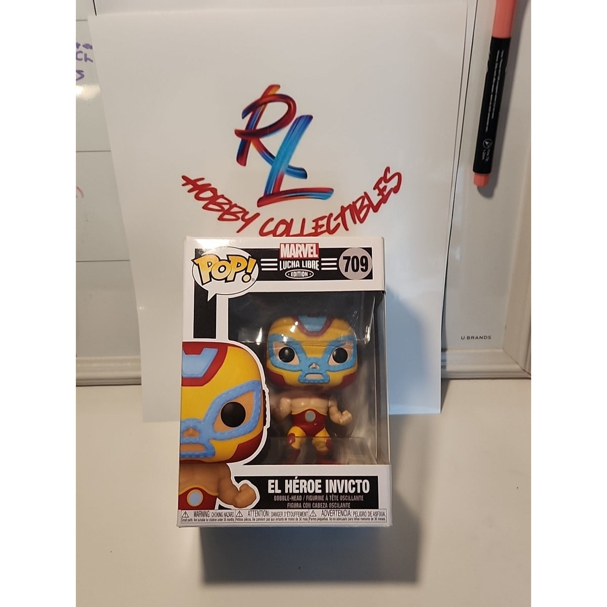 Marvel Luchadores El Heroe Invicto Iron Man Funko POP Vinyl Figure #709