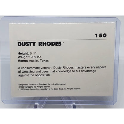 1990 WWF Classic Series 2 Dusty Rhodes #150 Wrestling Trading Card wwe wcw