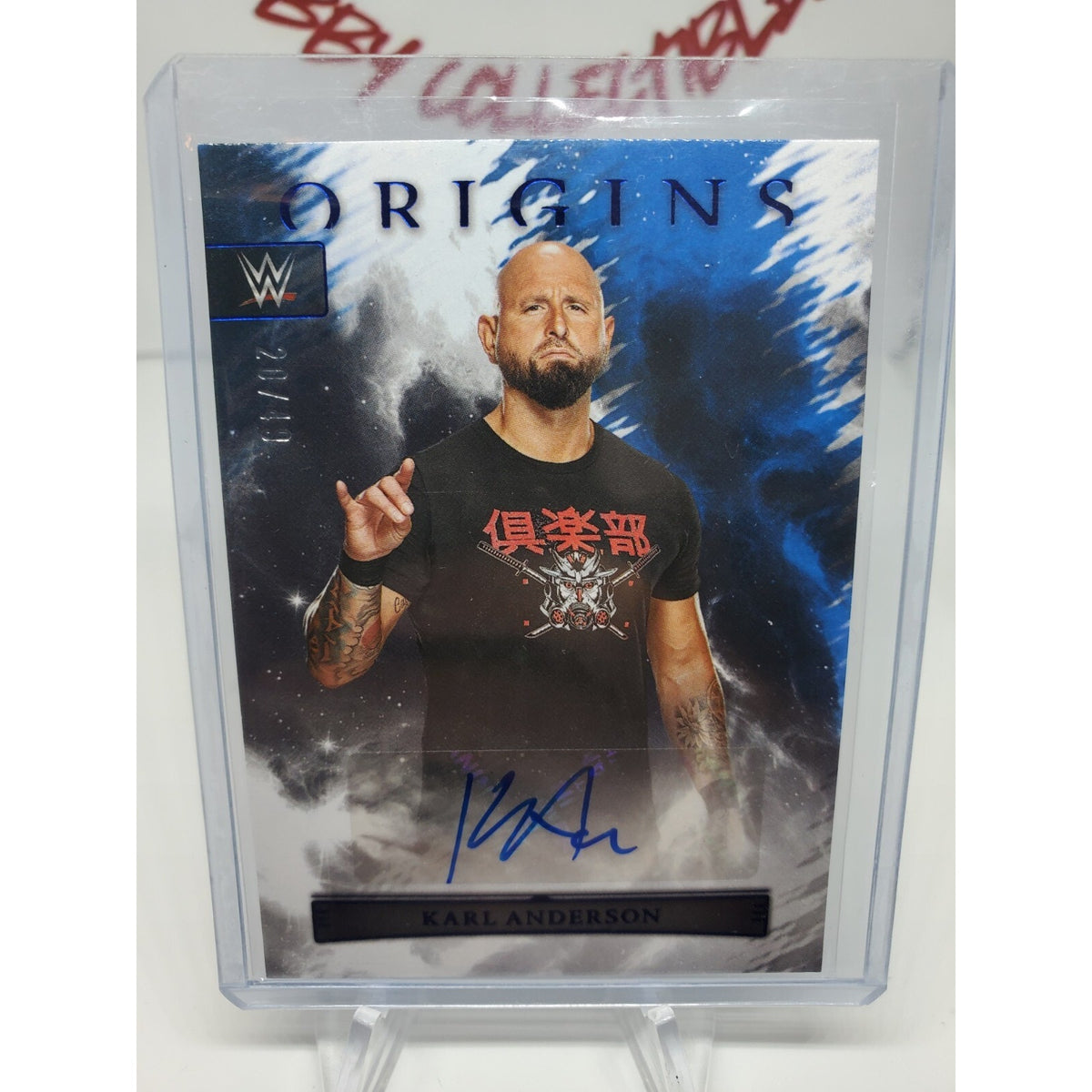 2023 Chronicles WWE Panini Origins Karl Anderson BLUE Auto Autograph Blue 20/49