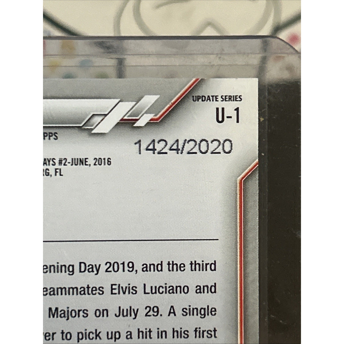 2020 Topps Update Bo Bichette Rookie Debut Grey Jersey #U-1 RC Gold /2020
