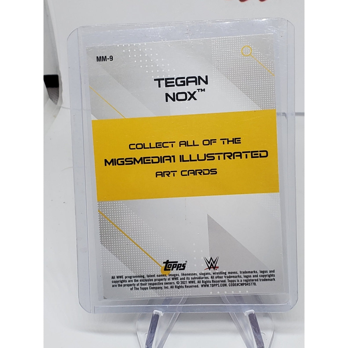 2021 Topps WWE NXT Migs Media Illustrations #MM9 Tegan Nox