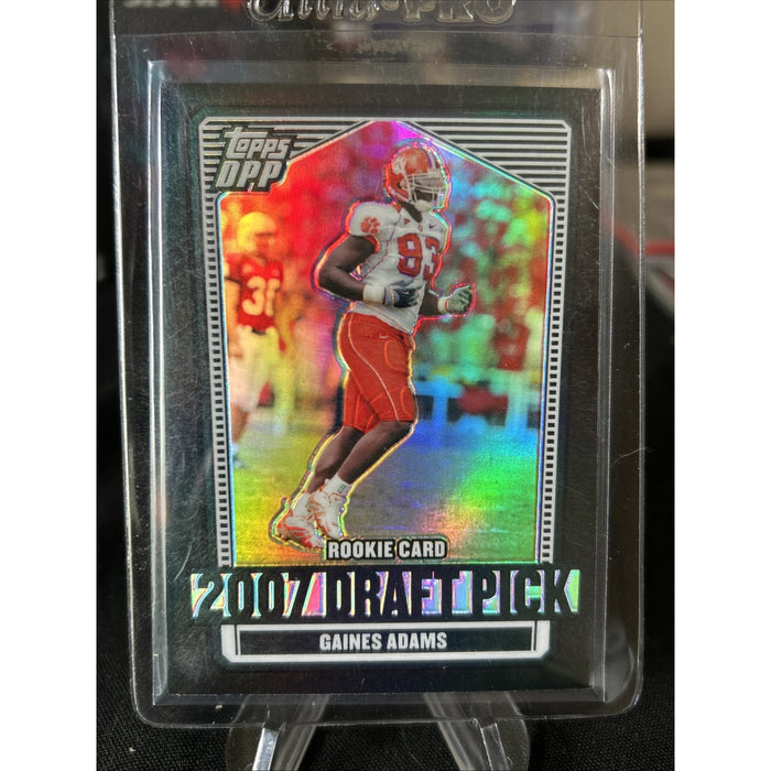 2007 Topps Draft Picks and Prospects (DPP) Chrome Black Gaines Adams Rookie RC