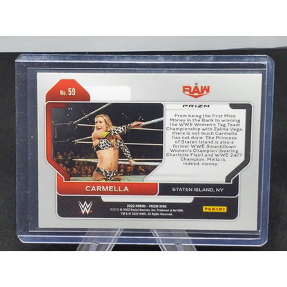Carmella 2022 Panini Prizm WWE #59 Red, White and Blue
