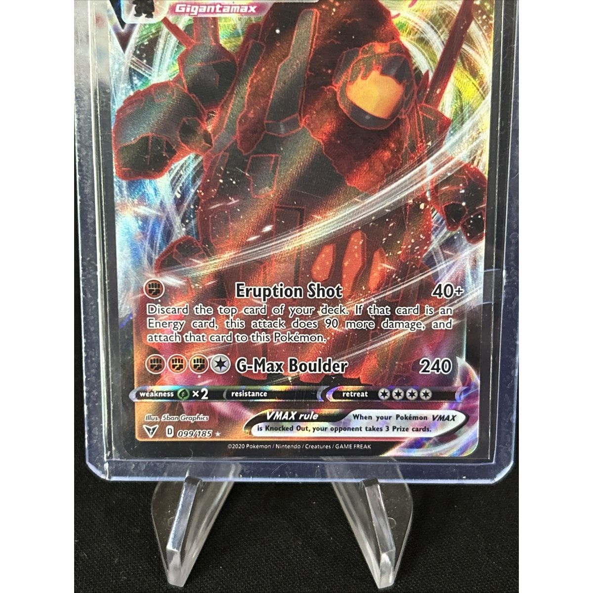Coalossal Vmax 099/185 Vivid Voltage Pokemon TCG - Pack Fresh New - Top Loaded