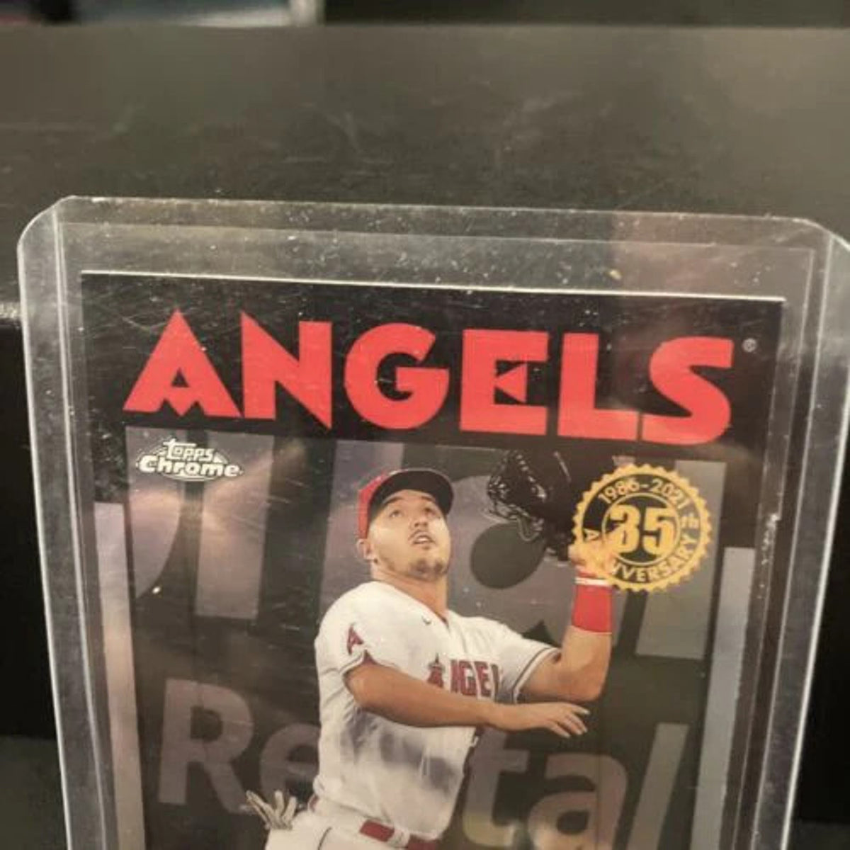 Anniversary Refractor 2021 Topps Chrome Mike Trout 35th #86BC-2 LA Angels New