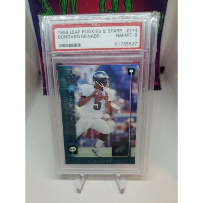 DONOVAN McNABB 1999 LEAF ROOKIES & STARS RC PSA 8