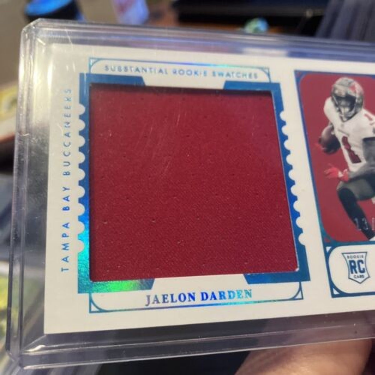 2021 Panini Encased Jaelon Darden Patch Swatch 13/35 - Pack Fresh New Rookie RC