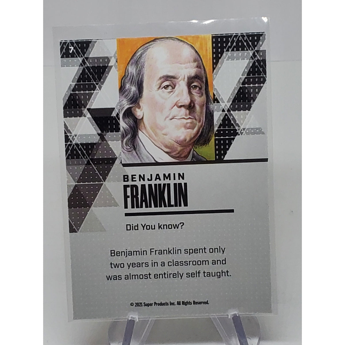Benjamin Franklin Pieces of the Past Trading Card #7