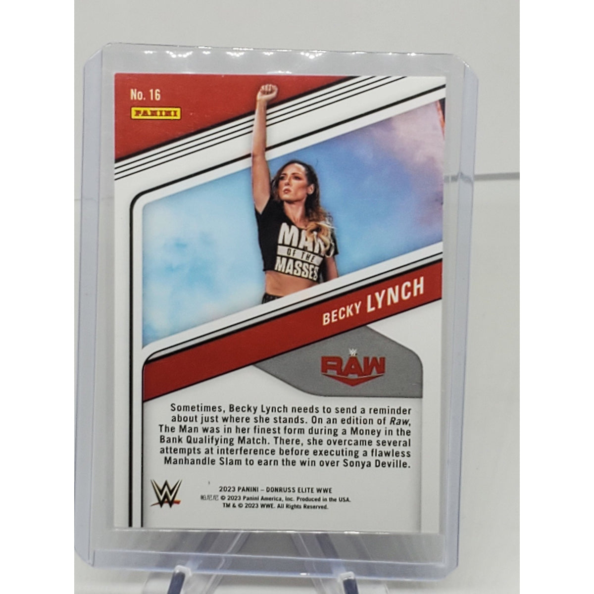 2023 Panini Donruss Elite WWE Becky Lynch Blue Foil Parallel Pandora /149 #16