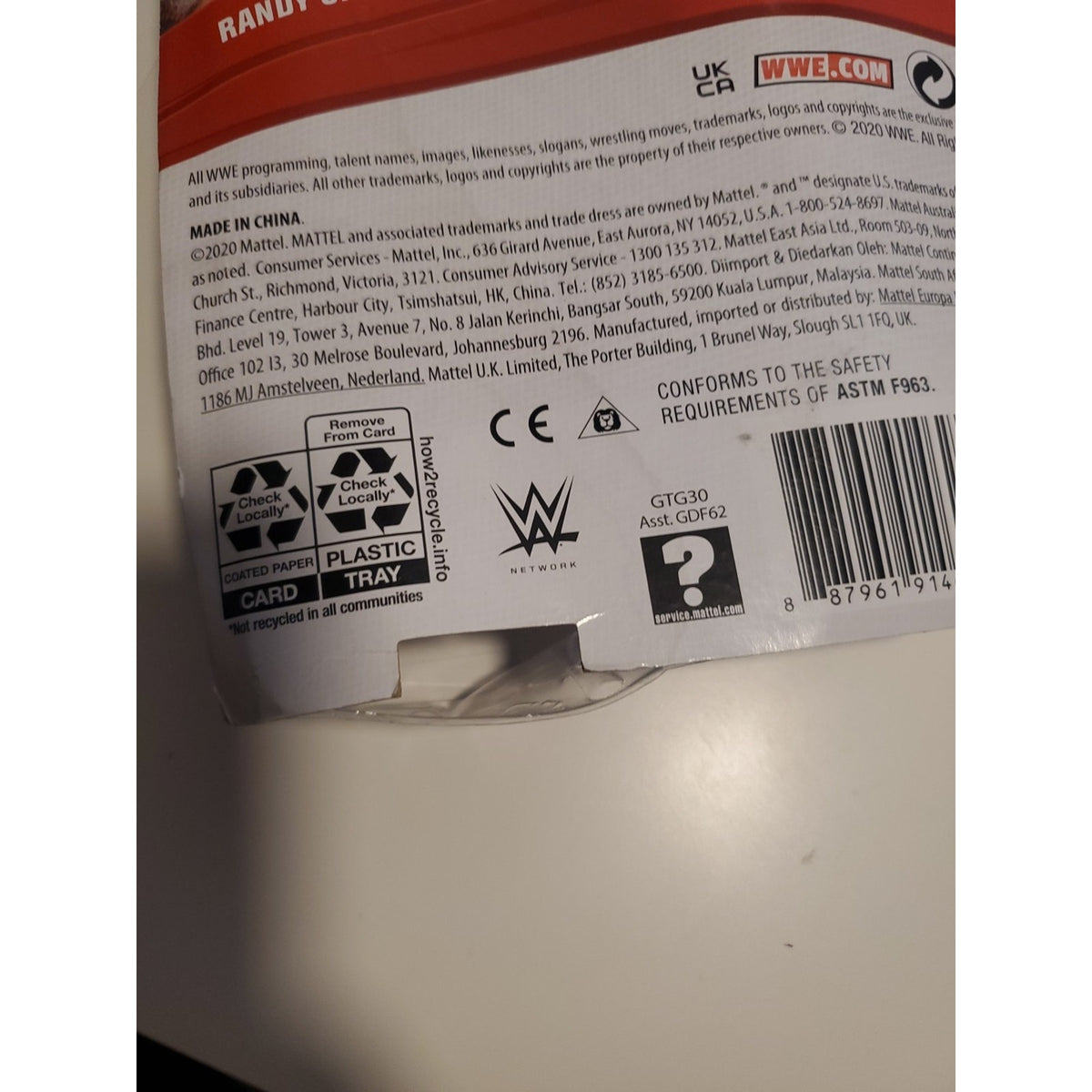 2020 WWE WWF Mattel John Cena Basic Wrestling Figure Series 119 Smackdown