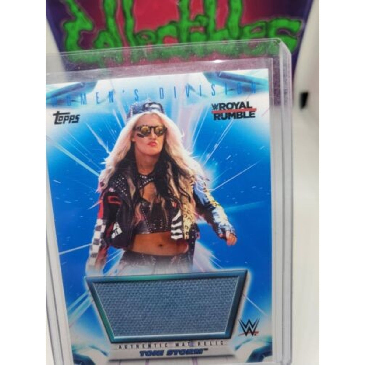 2021 TOPPS WOMEN'S DIVISION ROYAL RUMBLE Toni Storm Authentic Mat Relic #21