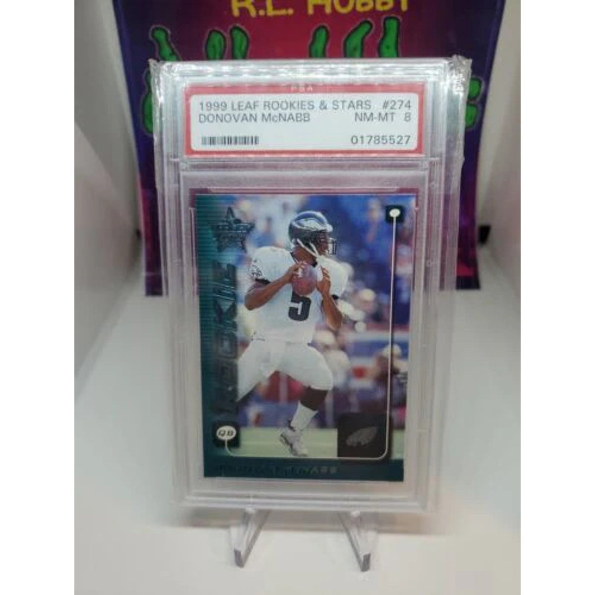 DONOVAN McNABB 1999 LEAF ROOKIES & STARS RC PSA 8