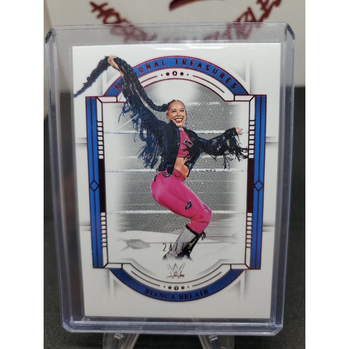 2024 Panini National Treasures WWE - Bianca Belair #38 Red /75