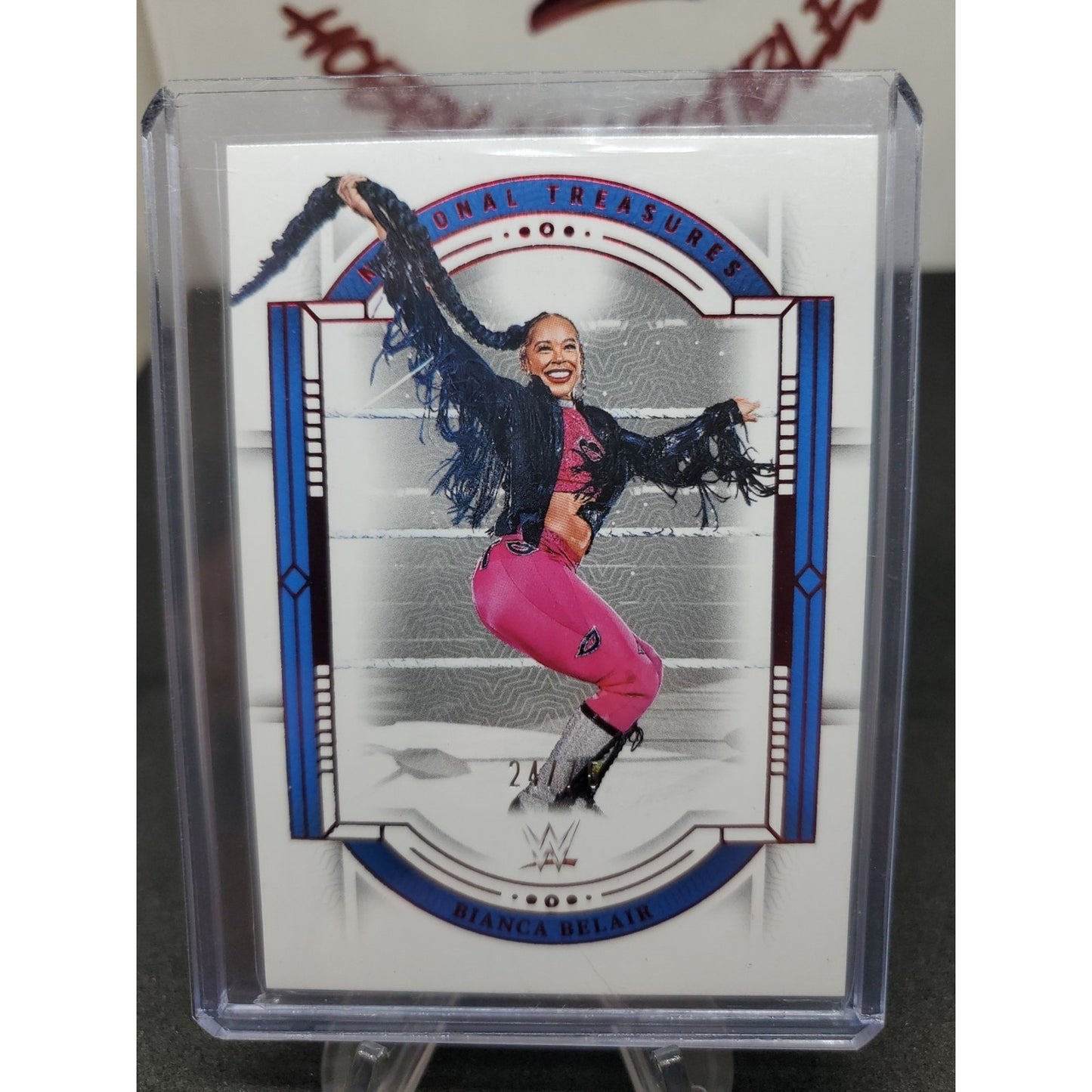 2024 Panini National Treasures WWE - Bianca Belair #38 Red /75
