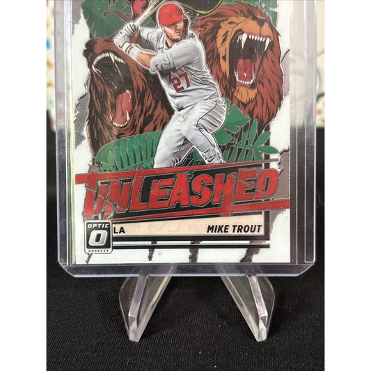 Mike Trout 2021 Donruss Optic Unleashed Silver Prizm #UNL1 - Pack Fresh New